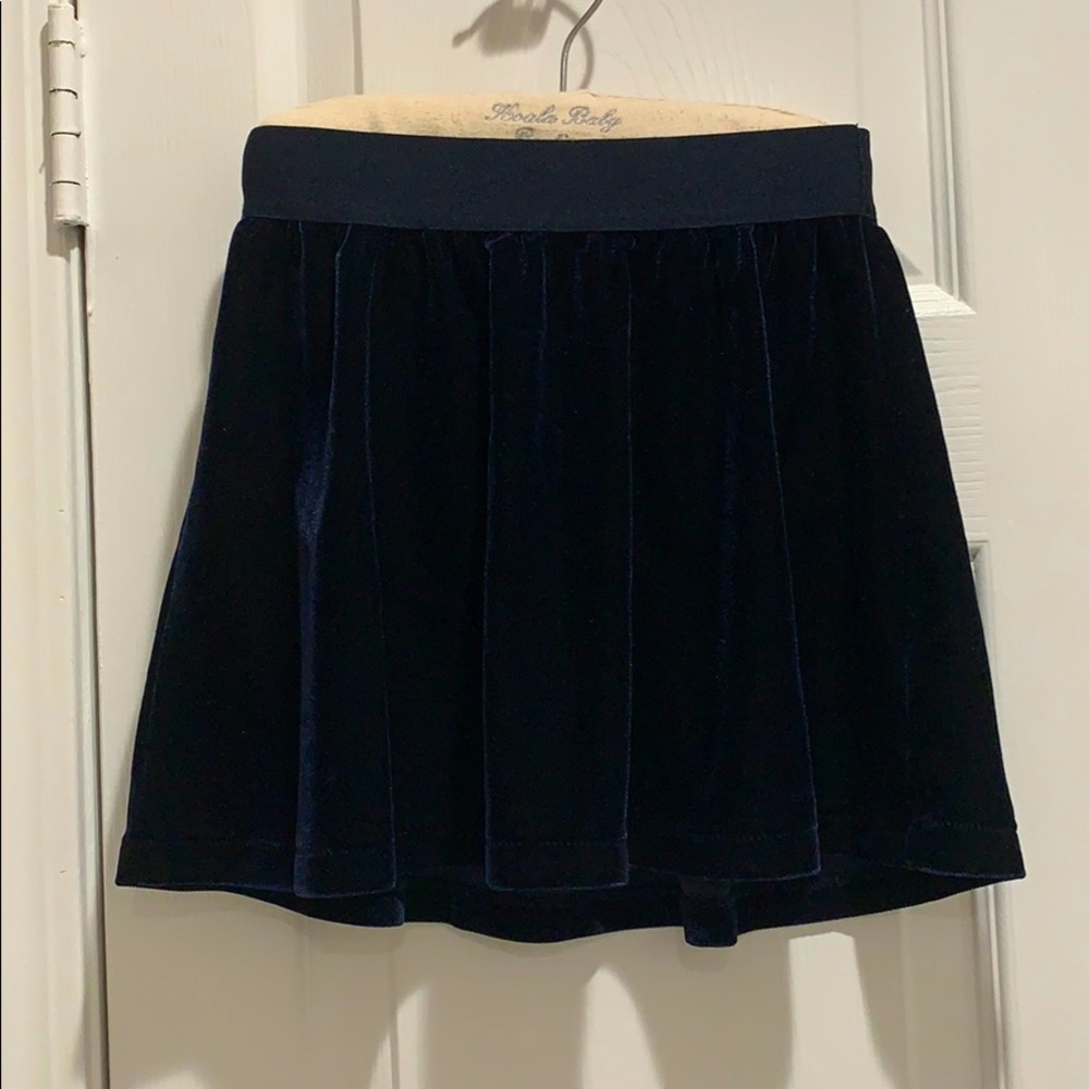 Gap Navy Velvet Skirt